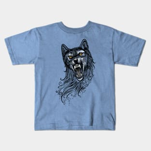 Wolf hand drawing decoration Kids T-Shirt